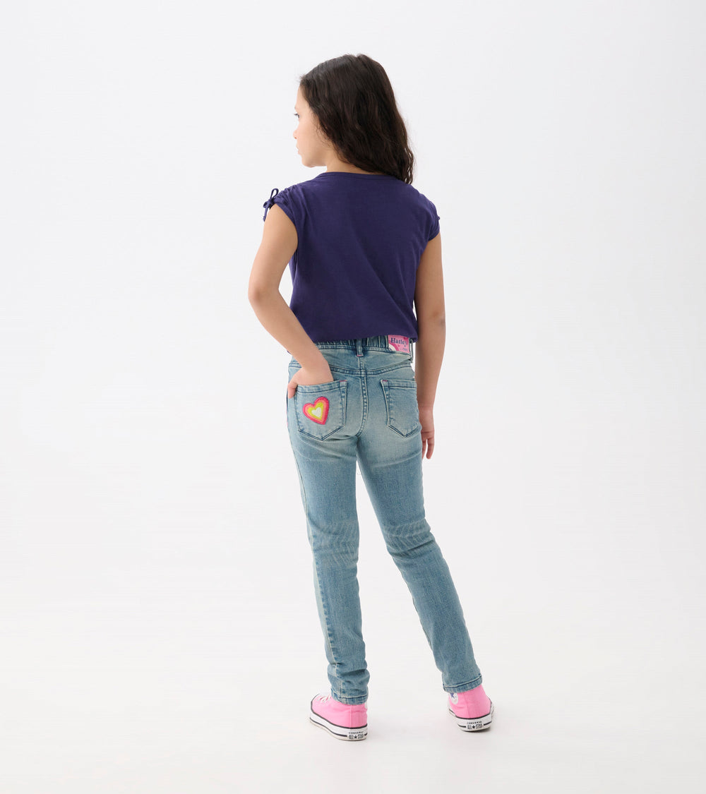 Girls Pretty Patches Stretch Jeans | Hatley US Girls