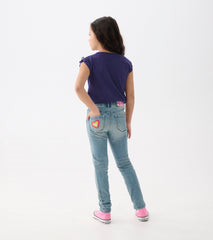 Girls Pretty Patches Stretch Jeans | Hatley US Girls