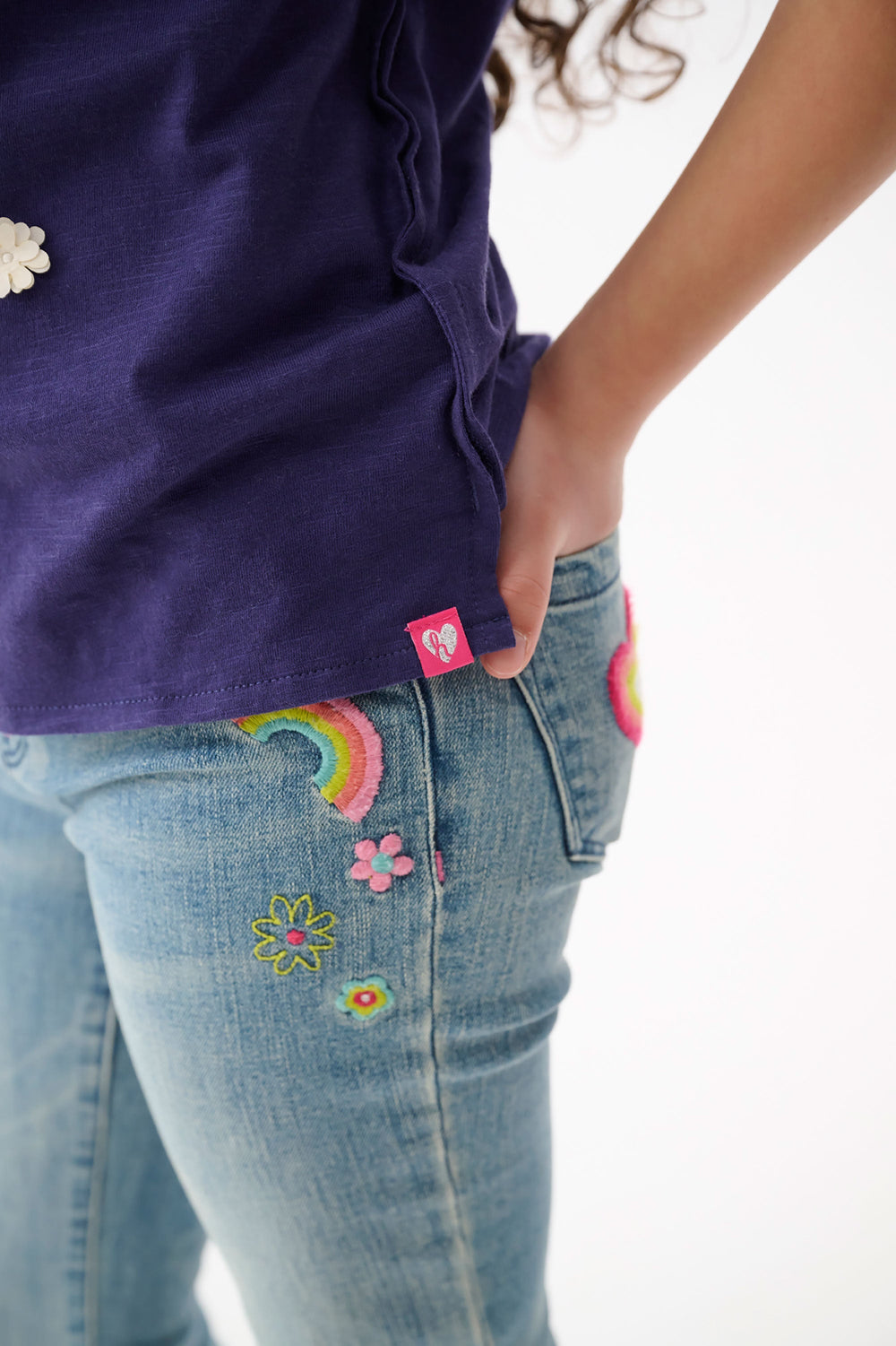 Girls Pretty Patches Stretch Jeans | Hatley US Girls
