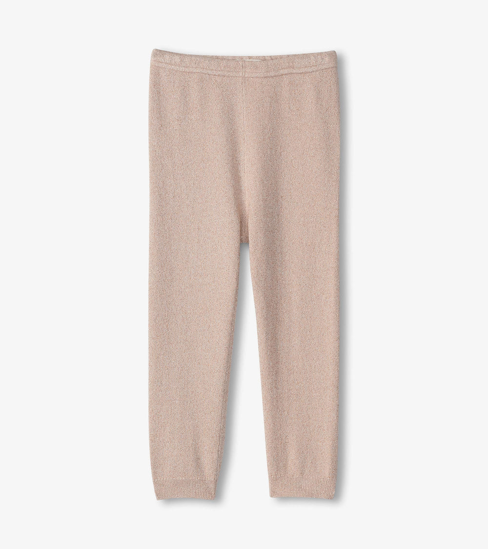 Baby Girls Gold Glitter Cable Knit Leggings | Hatley Onsale Baby & Toddler