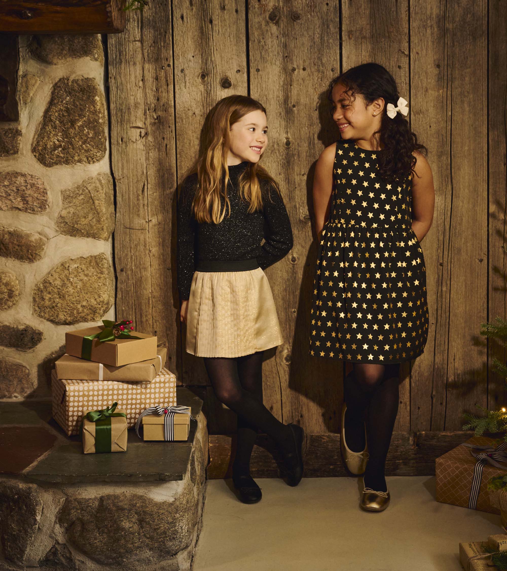 Girls Black Glitter Turtleneck | Hatley Girls