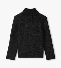 Girls Black Glitter Turtleneck | Hatley Girls