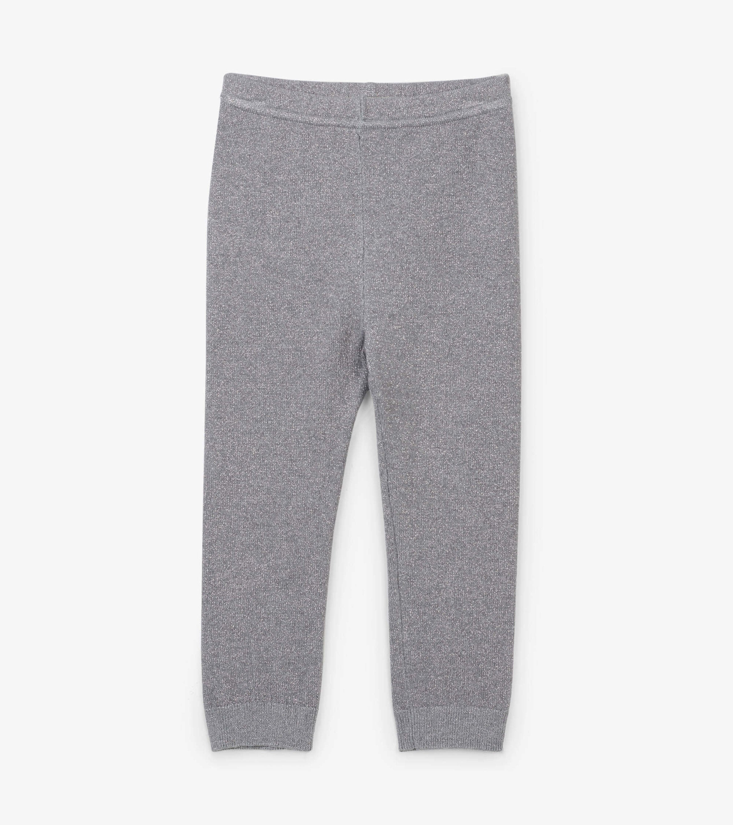 Baby Silver Glitter Cable Knit Leggings | Hatley