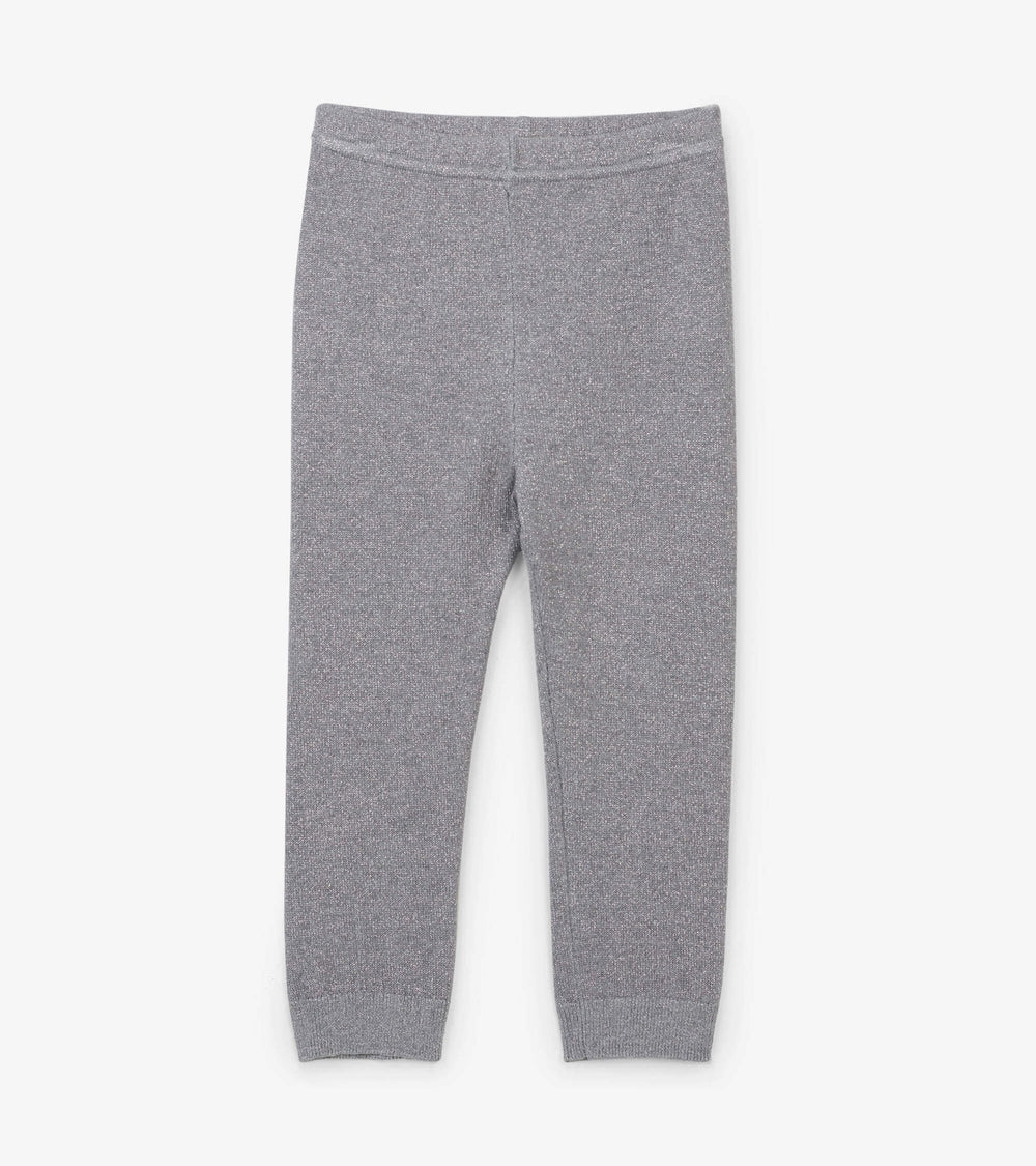 Baby Silver Glitter Cable Knit Leggings | Hatley