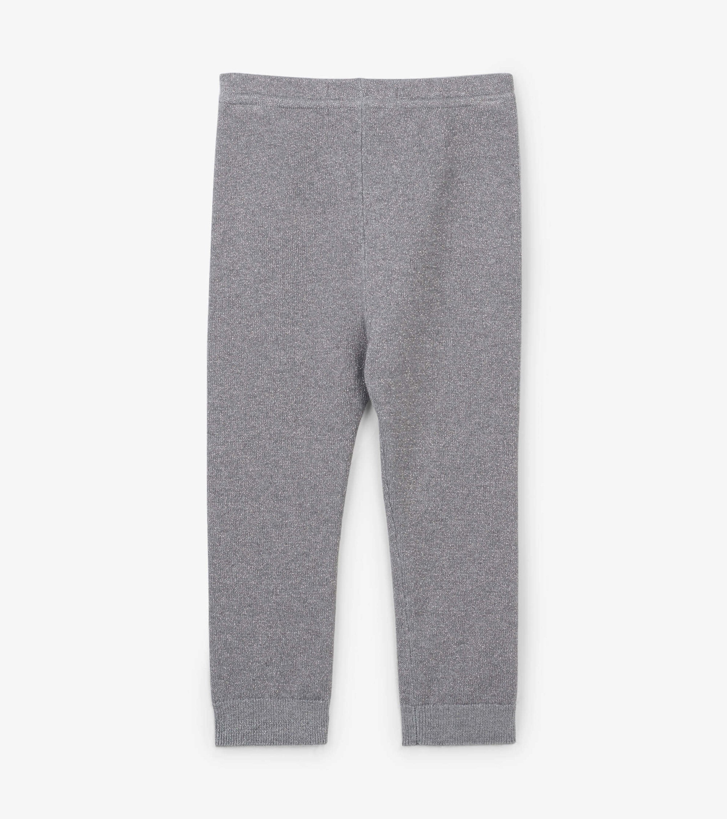 Baby Silver Glitter Cable Knit Leggings | Hatley