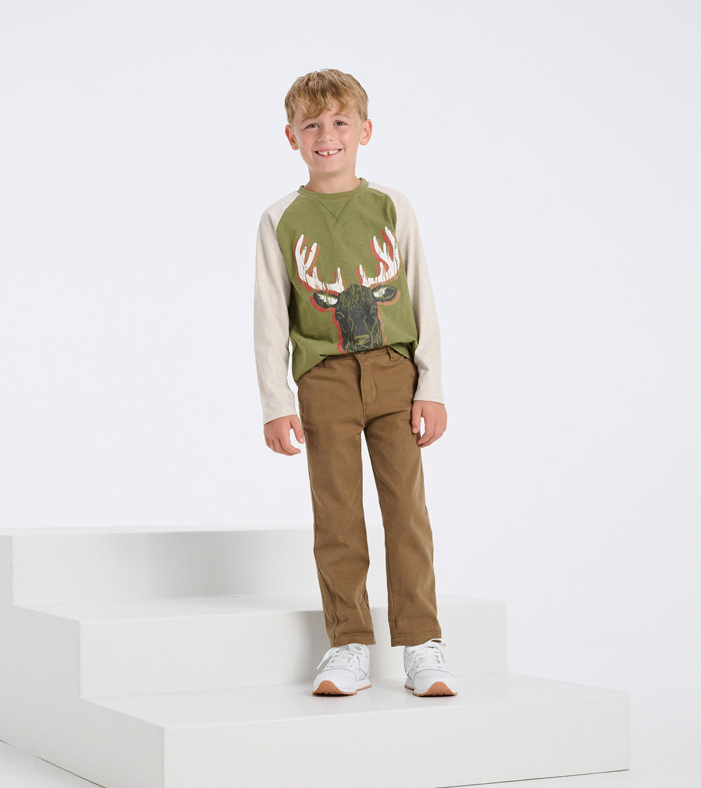 Boys Khaki Twill Pants | Hatley Sale Boys