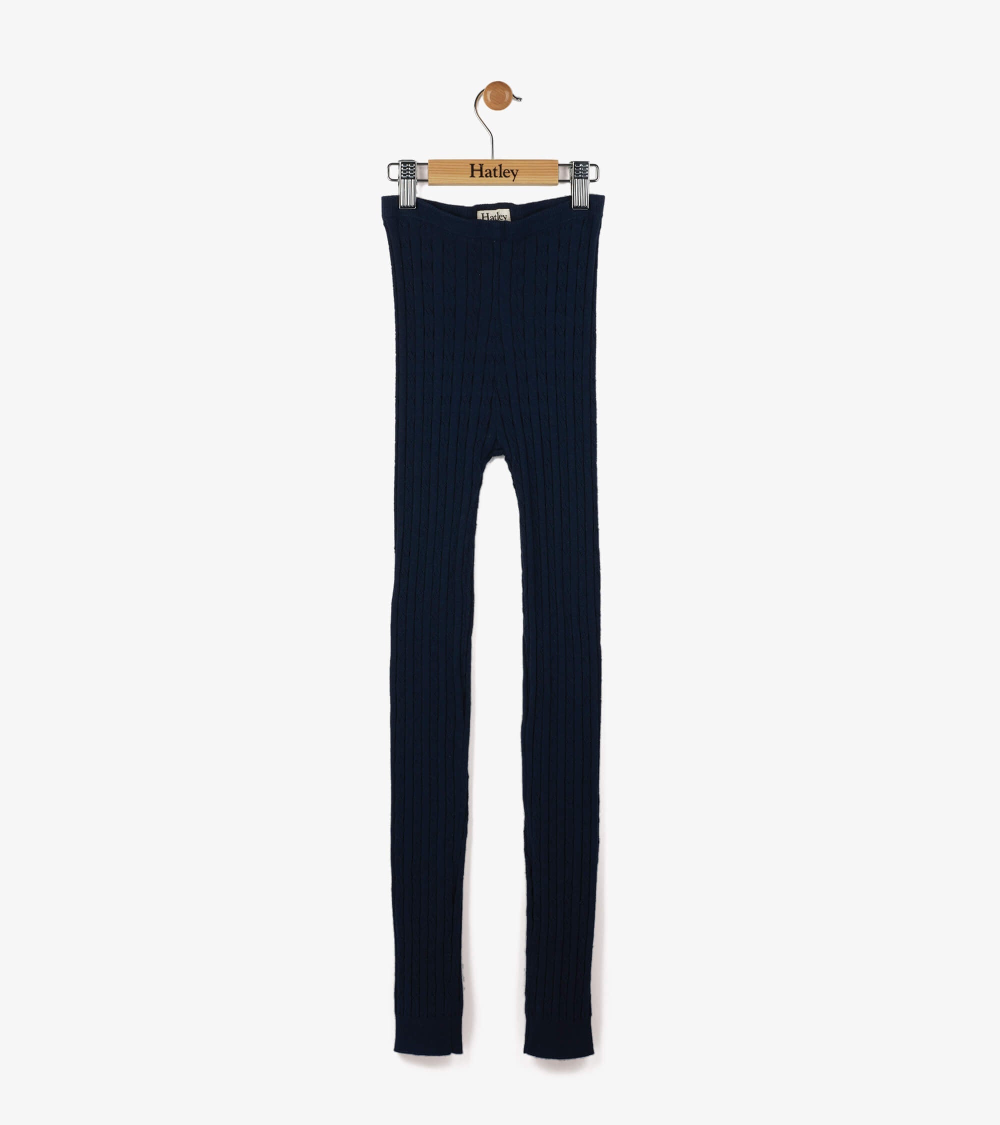Girls Navy Cable Knit Tights | Hatley For Girls