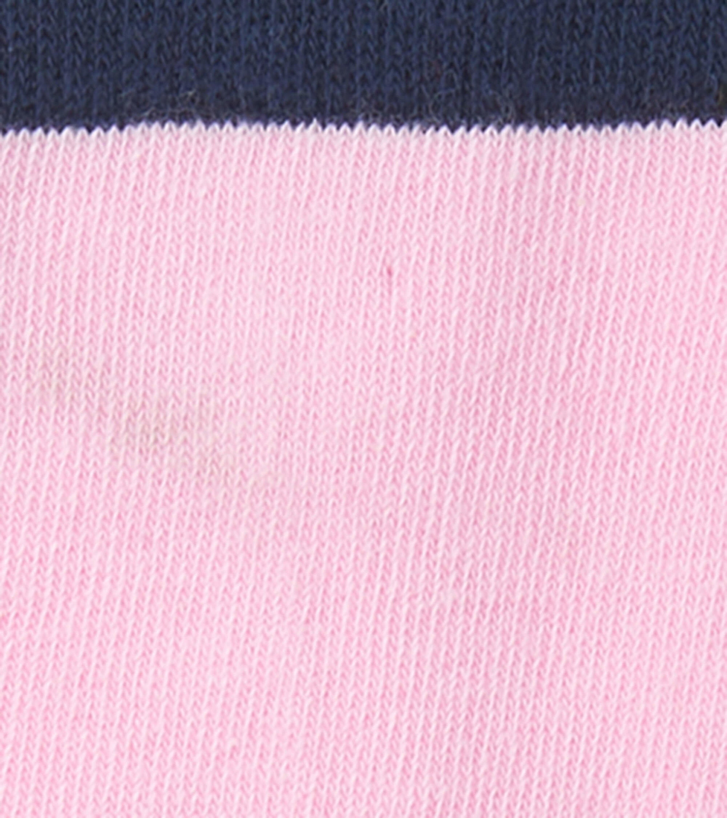 Kids Pink & Navy Crew Socks | Hatley
