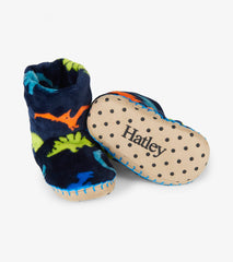 Boys Dino Herd Fleece Slippers | Hatley Outlet Boys