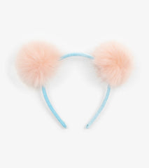 Fluffy Pink Pom Poms Headband | Hatley