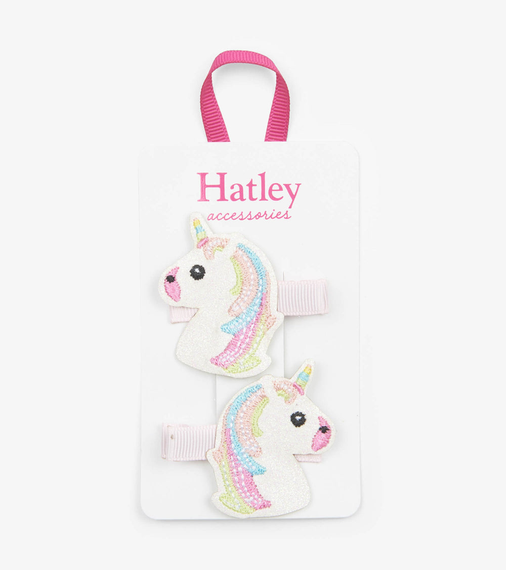 Glitzy Unicorns Glitter Hair Clips | Hatley US Girls