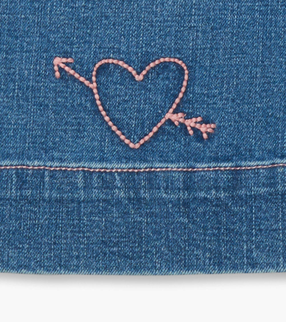 Girls Stretch Denim Wide Leg Pants | Hatley For Girls