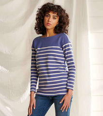 Ali Breton Top - Indigo Stripes | Hatley For Women