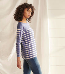 Ali Breton Top - Indigo Stripes | Hatley For Women
