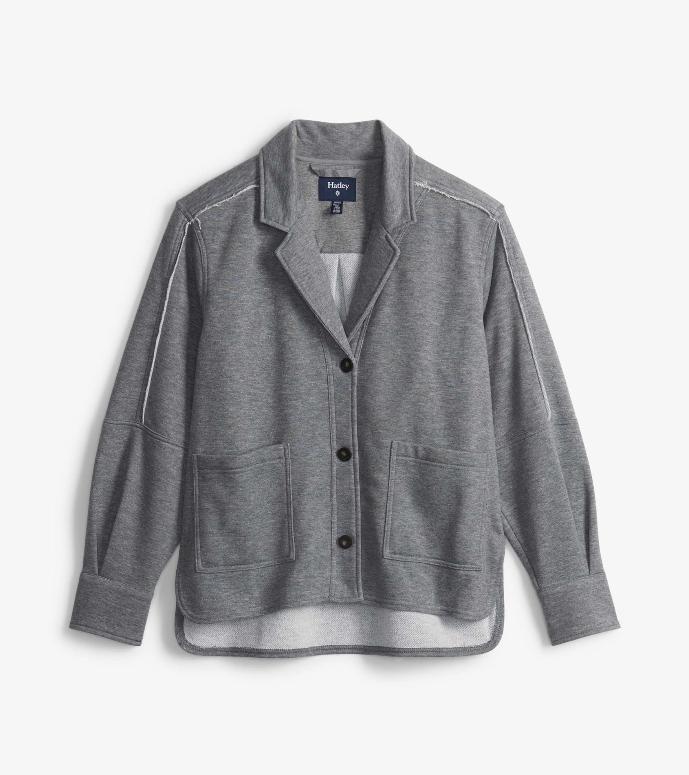 Emily Relaxed Blazer - Charcoal Melange | Hatley Discount Women