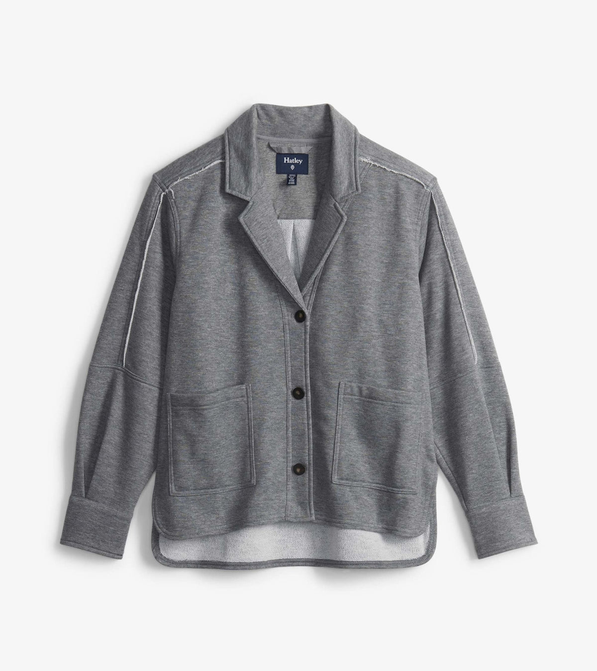 Emily Relaxed Blazer - Charcoal Melange | Hatley Discount Women
