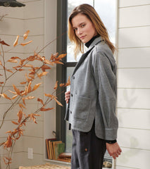 Emily Relaxed Blazer - Charcoal Melange | Hatley Discount Women