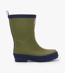 Kids Forest Green Matte Rain Boots | Hatley