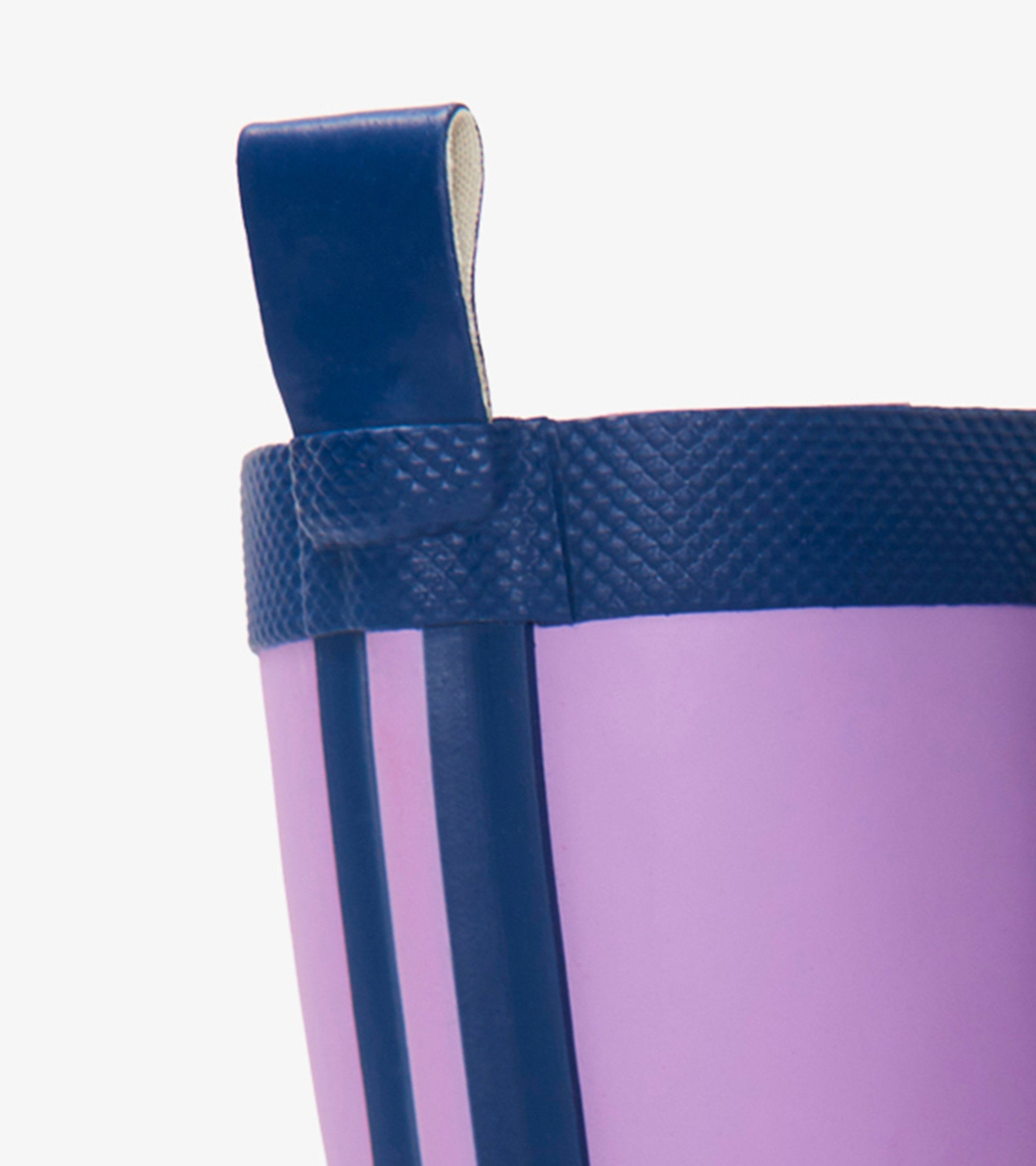 Kids Lilac And Navy Matte Rain Boots | Hatley Girls