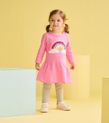 Baby & Toddler Girls Rainbow Cloud Flounce Skirt Dress | Hatley Sale Baby & Toddler