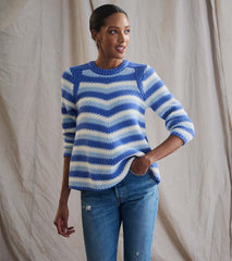 Chevron Swing Sweater - Navy Blue | Hatley US Women