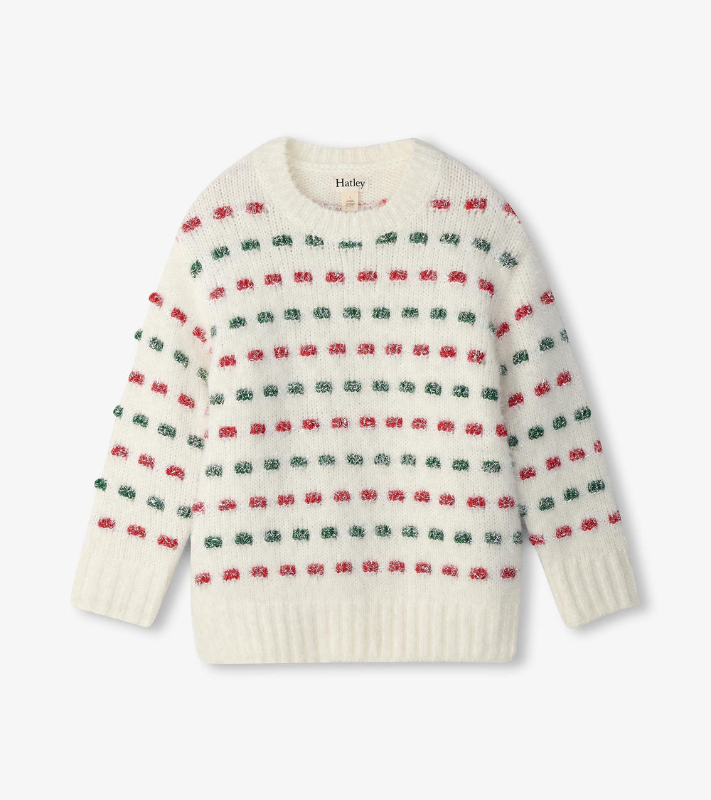 Girls Holiday Basket Weave Sweater | Hatley Onsale Girls