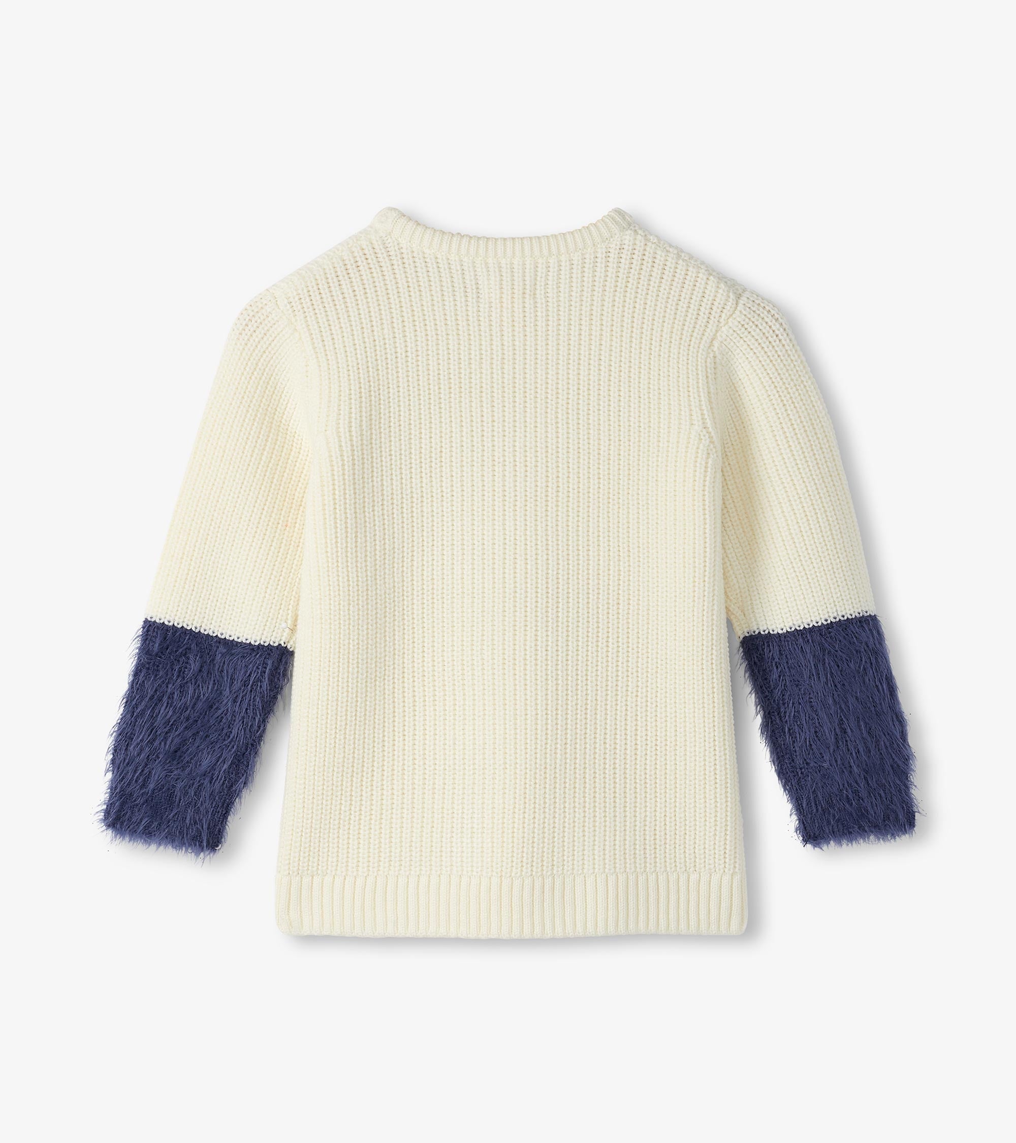 Girls Sequin Bow Fluffy Sleeve Sweater | Hatley Girls