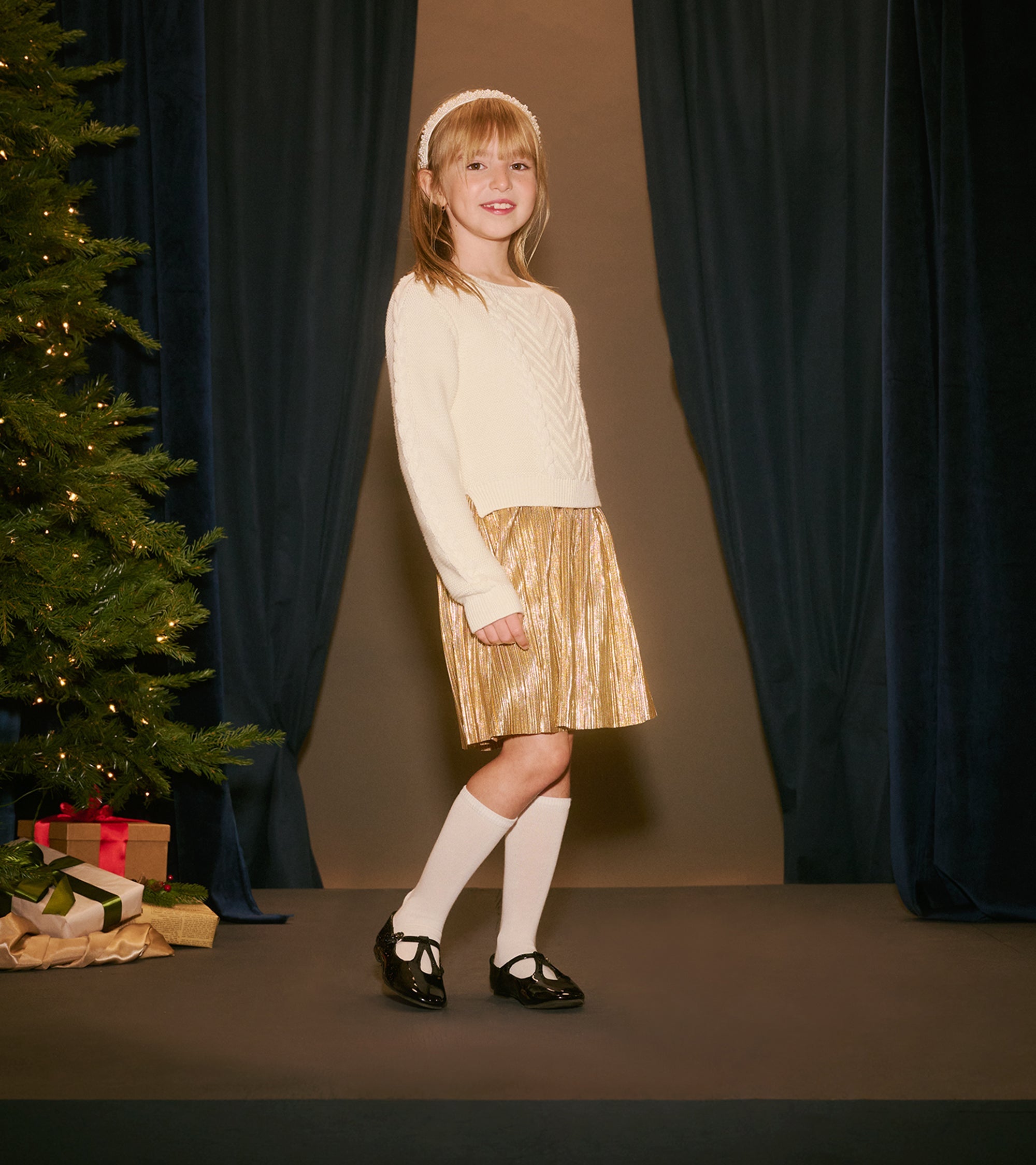 Girls Holiday Mixed Media Dress | Hatley US Girls