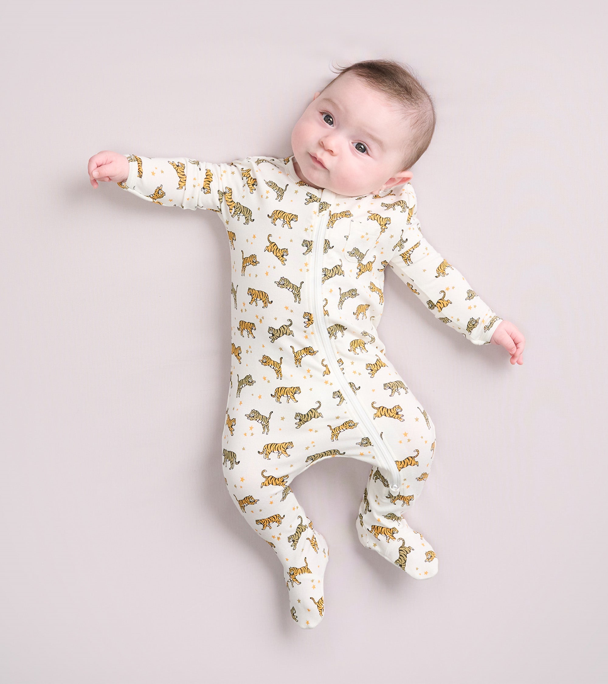 Baby Boys Celestial Tigers Bamboo Sleeper | Hatley Outlet Baby & Toddler