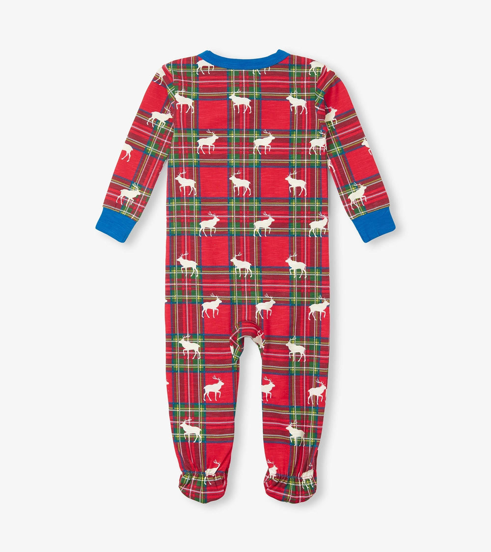Baby Elk Plaid Cotton Footed Sleeper | Hatley US Baby & Toddler