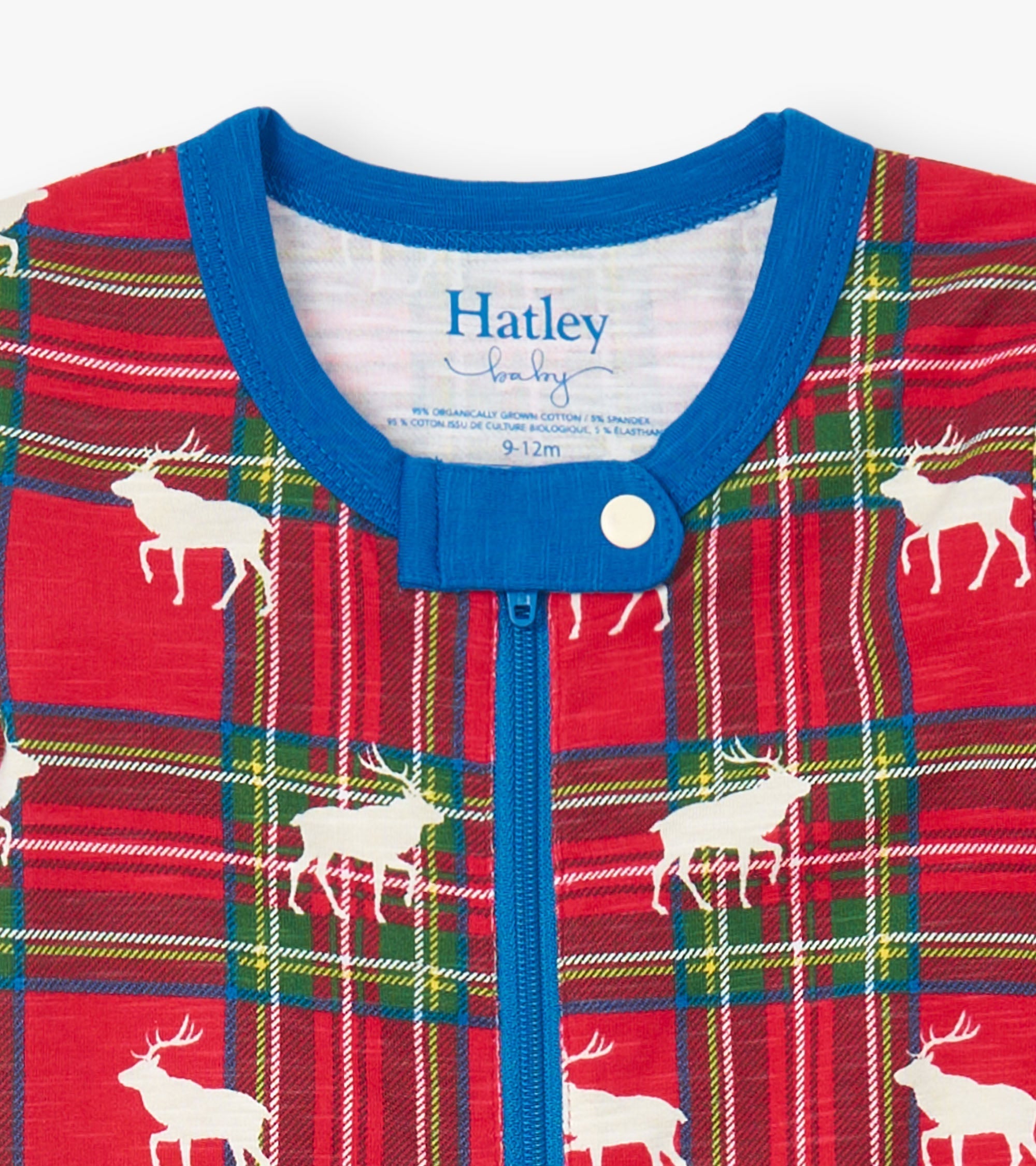 Baby Elk Plaid Cotton Footed Sleeper | Hatley US Baby & Toddler