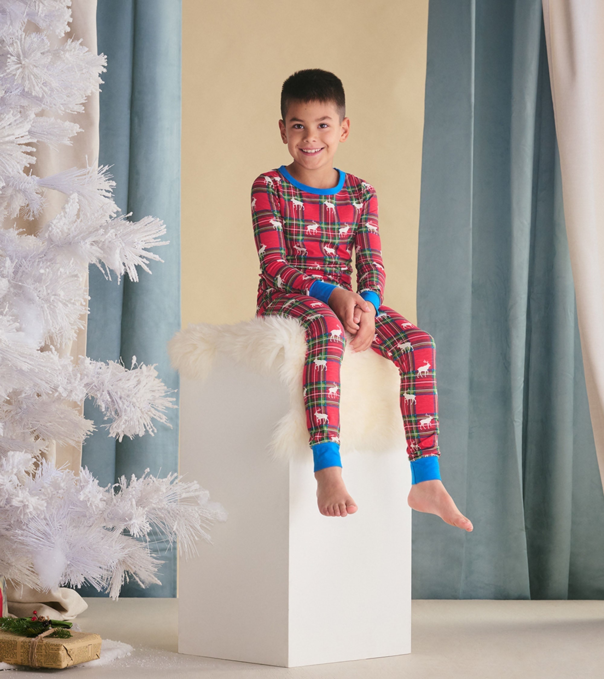 Boys Elk Plaid Pajama Set | Hatley Sale Boys