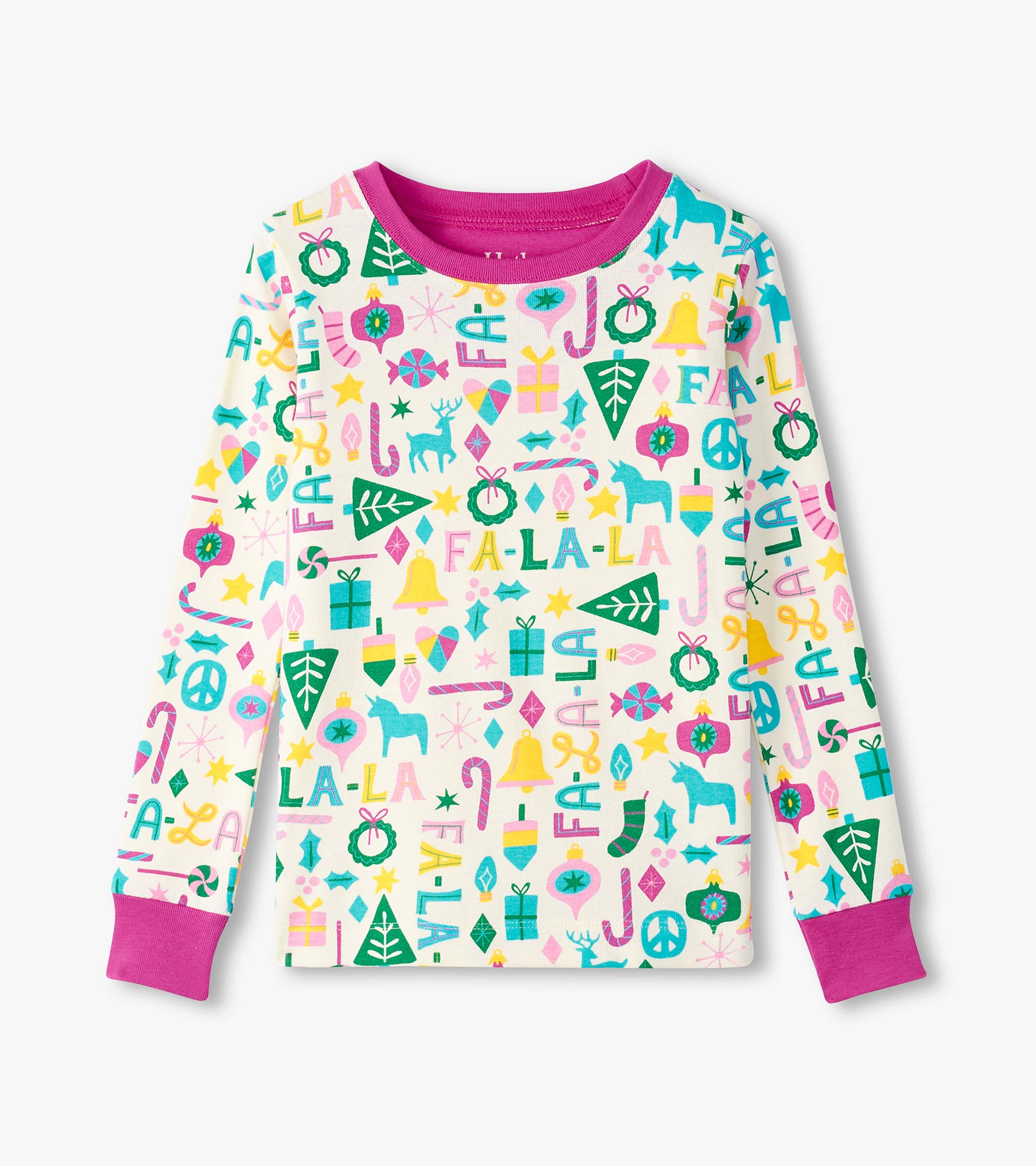 Girls Pink Falala Pajama Set | Hatley US Girls