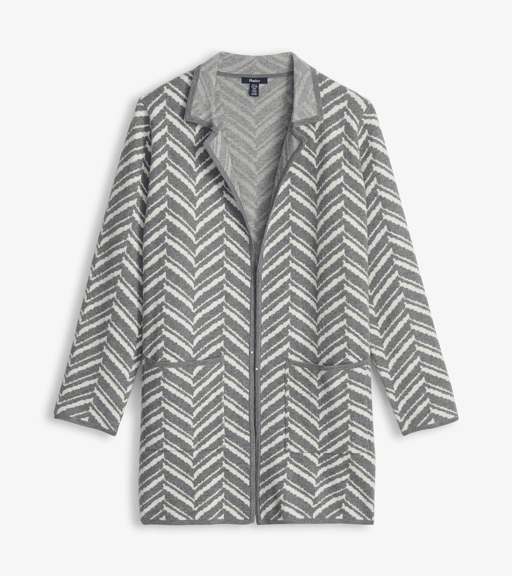 Sweater Blazer - Grey Chevron | Hatley