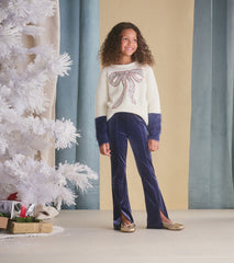 Girls Sparkle Wave Stretchy Flared Pants | Hatley Girls