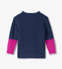 Girls Throwback Flowers Fluffy Sleeve Sweater Tunic | Hatley
