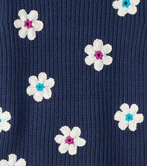 Girls Throwback Flowers Fluffy Sleeve Sweater Tunic | Hatley
