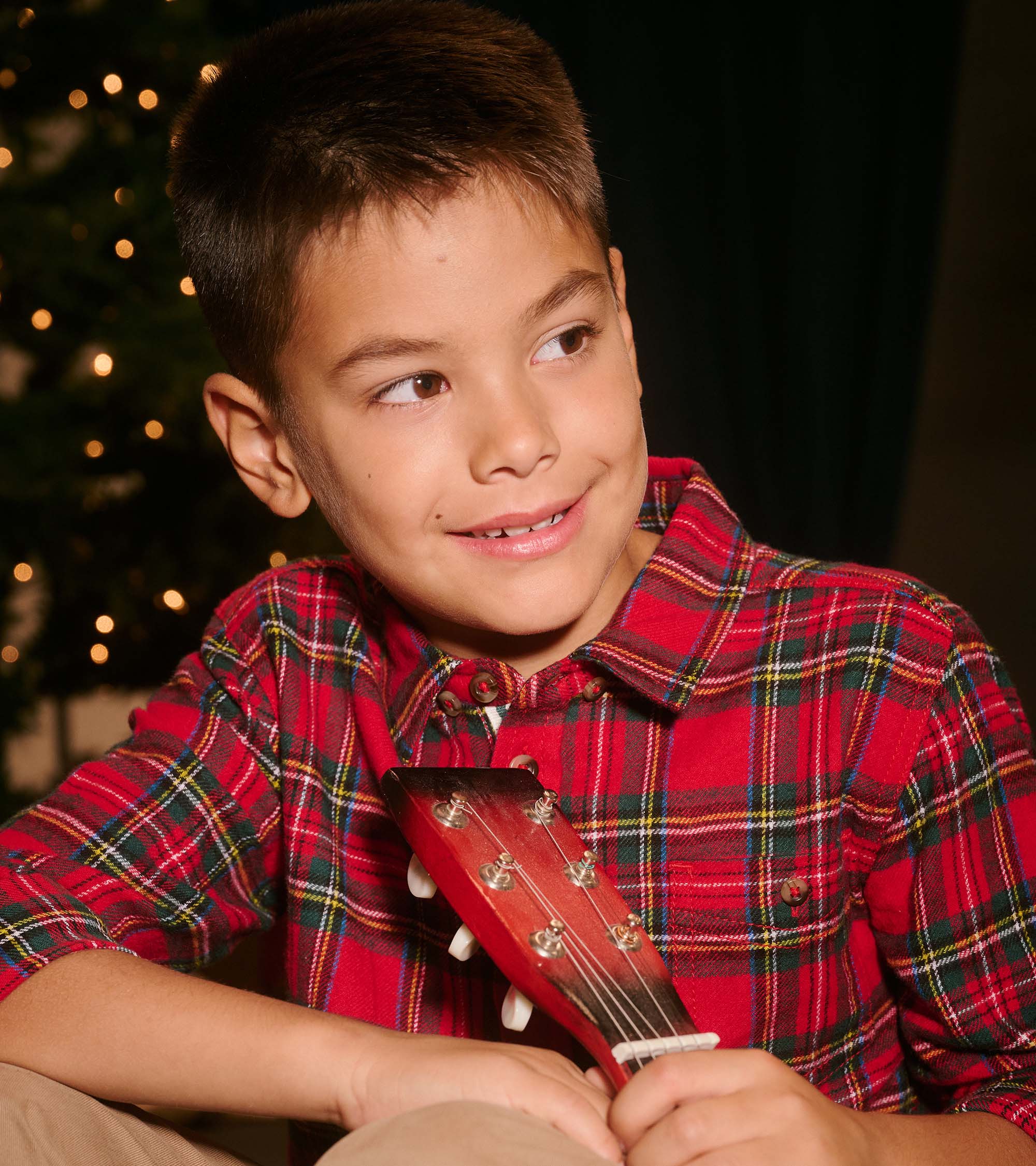 Boys Red Plaid Button Down Shirt | Hatley