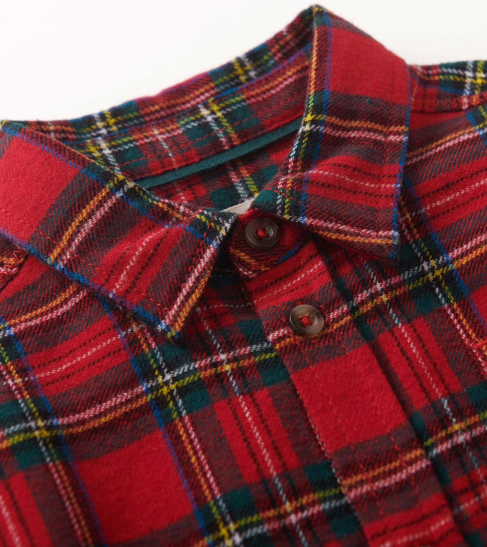 Boys Red Plaid Button Down Shirt | Hatley