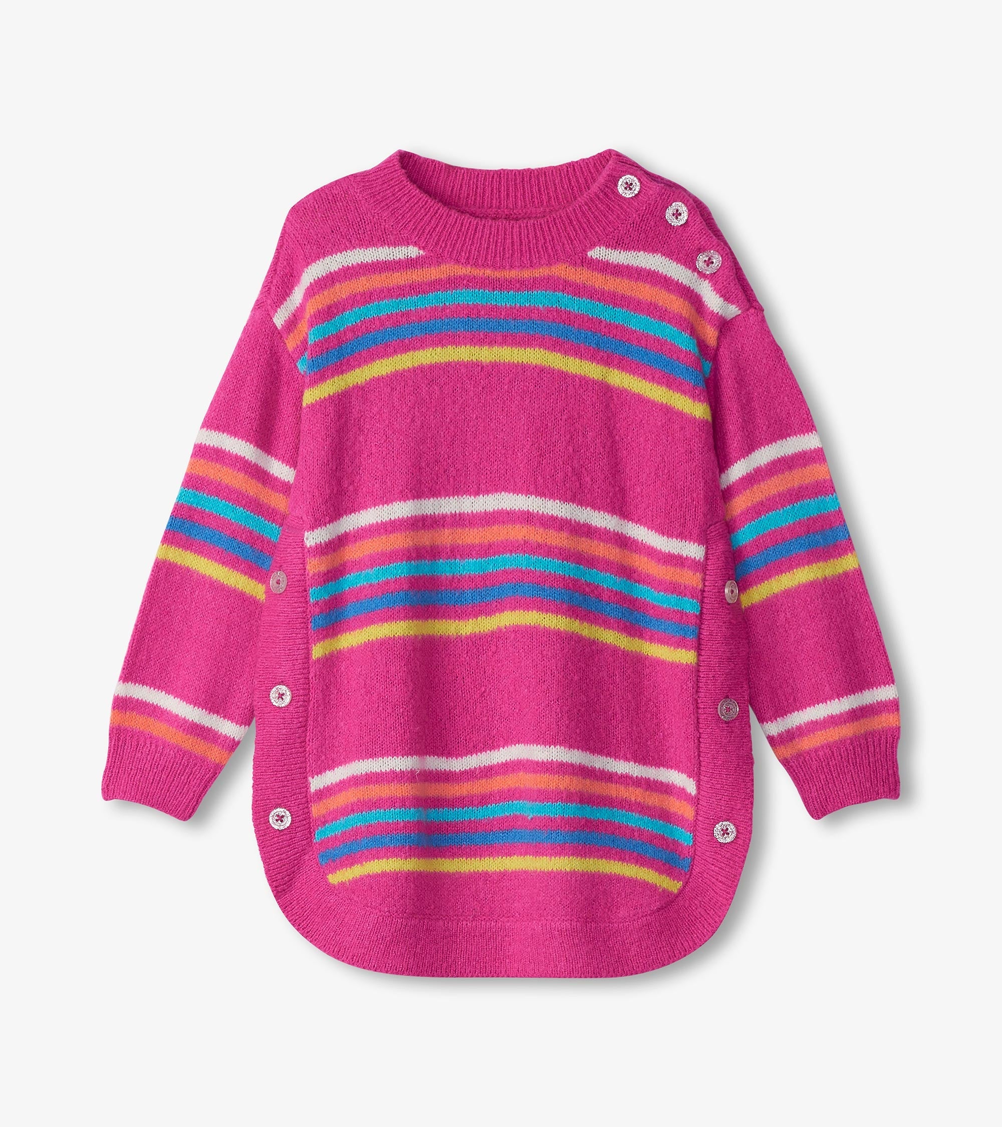 Girls Rainbow Stripes Sweater Tunic | Hatley US Girls