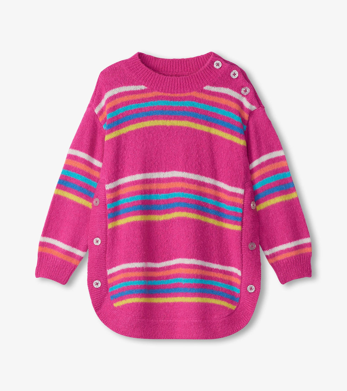 Girls Rainbow Stripes Sweater Tunic | Hatley US Girls