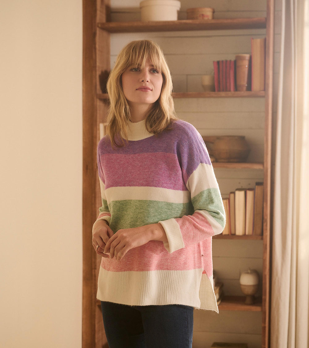 Mock Neck Tunic - Sunrise Color Block | Hatley Onsale Women