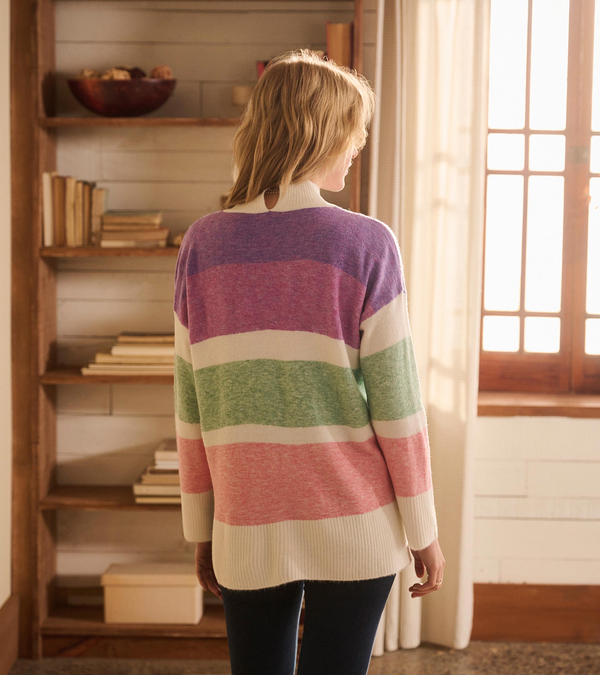Mock Neck Tunic - Sunrise Color Block | Hatley Onsale Women