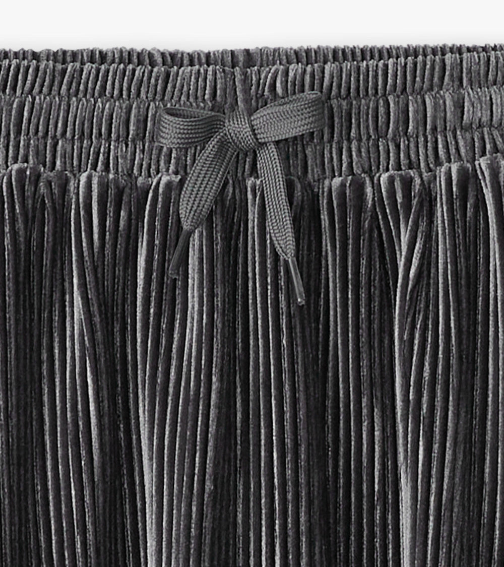 Girls Silver Shine Pleated Velour Skirt | Hatley Onsale Girls