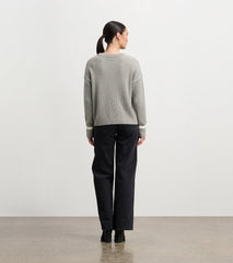 Waffle Knit Sweater - Grey | Hatley Outlet Women