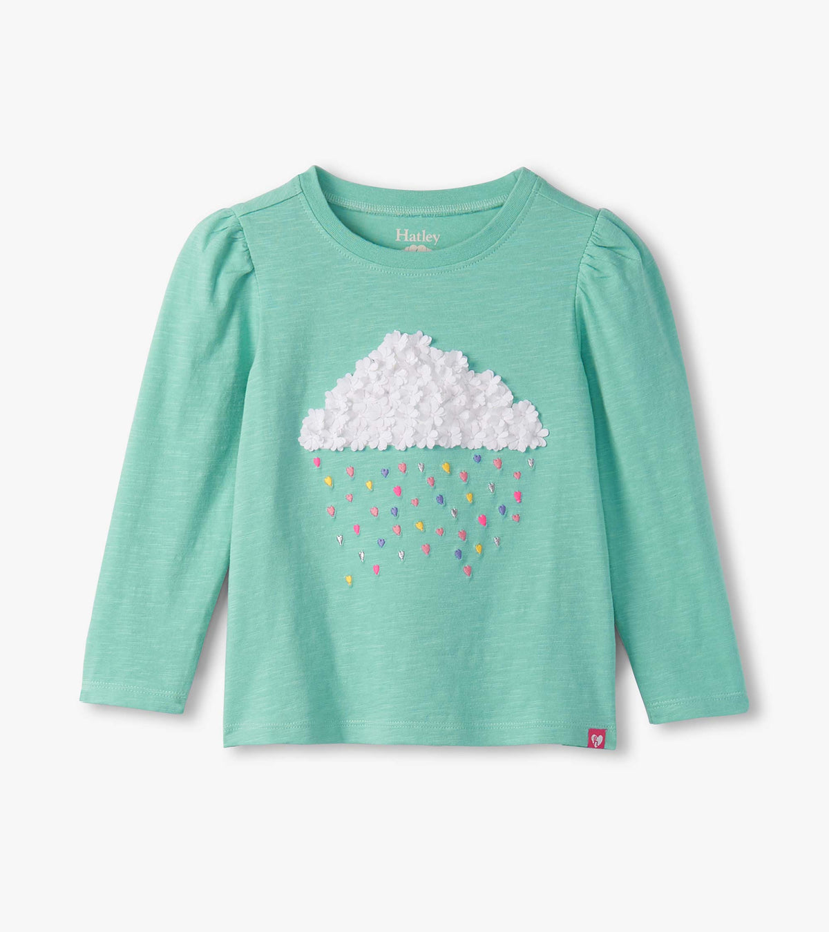 Girls Fluffy Cloud Puff Sleeve Graphic Tee | Hatley Girls