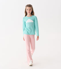 Girls Fluffy Cloud Puff Sleeve Graphic Tee | Hatley Girls