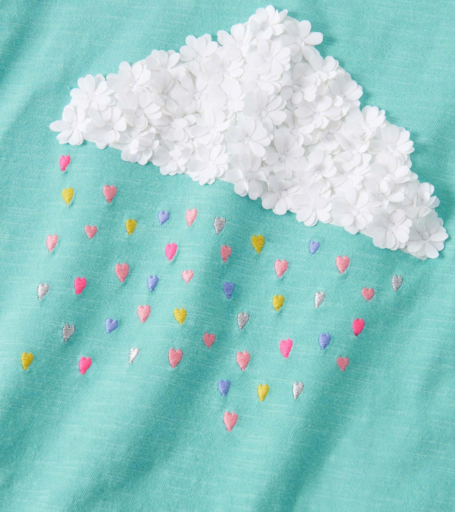 Girls Fluffy Cloud Puff Sleeve Graphic Tee | Hatley Girls