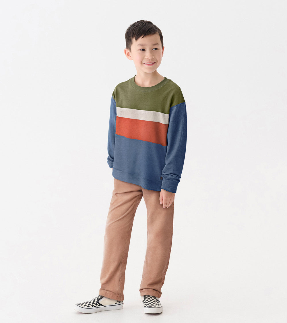 Boys Autumn Color Block Sweatshirt | Hatley Onsale Boys