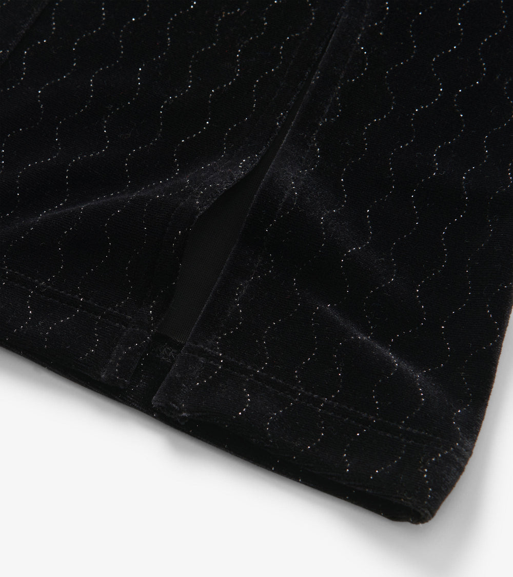 Girls Black Sparkle Wave Velour Flared Pants | Hatley Sale Girls
